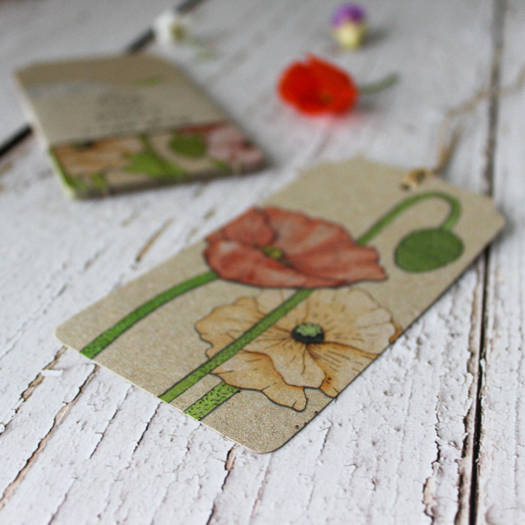 Sow 'n Sow Gift Tags : Poppy - Tribe Castlemaine