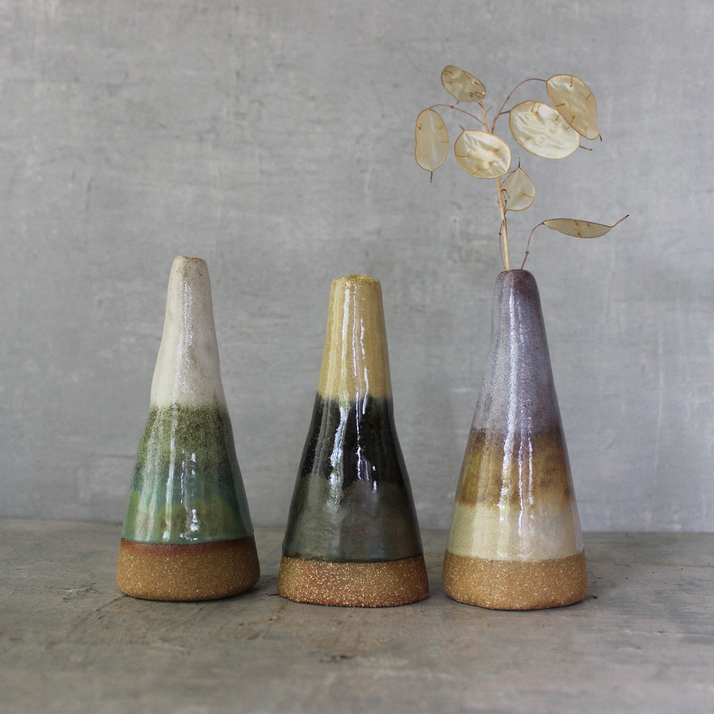 Stoneware Mountain Vases - Tribe Castlemaine