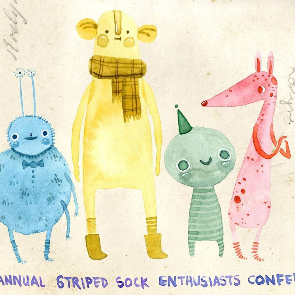 Striped Sock Enthusiasts Card - Tribe Castlemaine