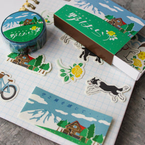 Wild Rose Notebook/Sticker/Washi Set - Tribe Castlemaine