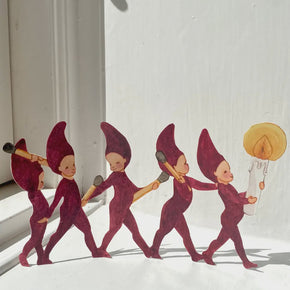 Danish Papercraft : Christmas Elves