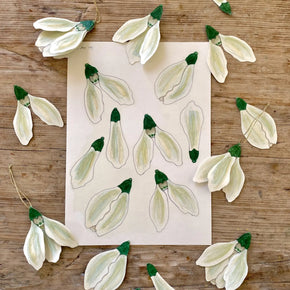 Danish Papercraft : Snowdrops
