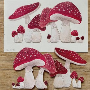 Danish Papercraft : Toadstools