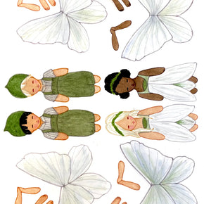 Danish Papercraft : Snowdrops