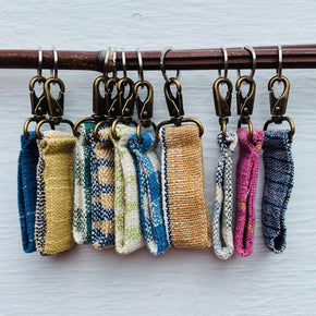 Handwoven Cotton Key Ring Fobs