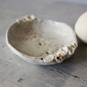 Ceramic Soap Dish Rock Coral