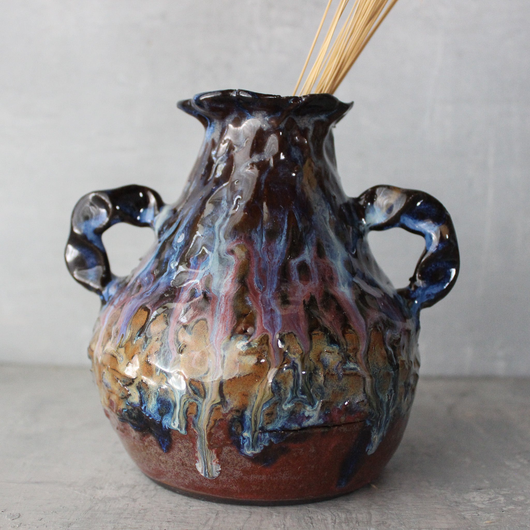 RAW Dark Large Urn Vase