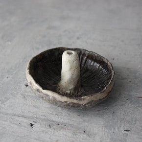 Ceramic Mushroom Specimen Keeper / Incense Holder Dishes