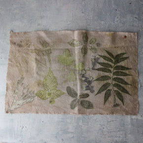 Botanical Eco Print Linen Panel Placemats