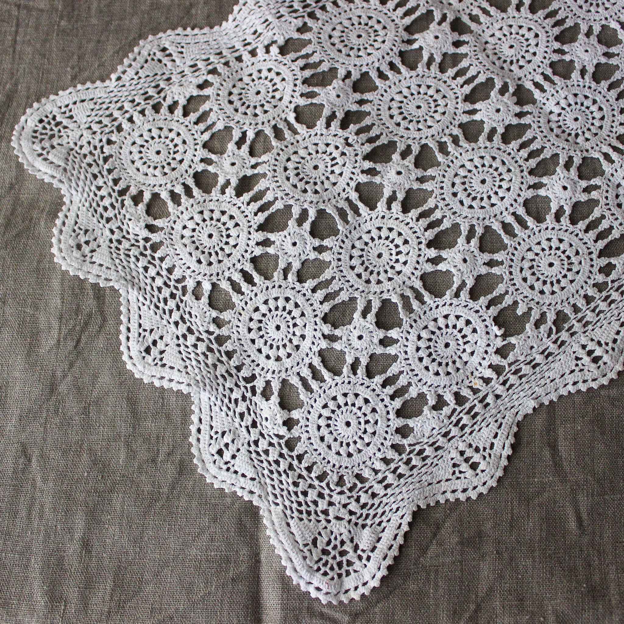 Vintage Crochet Lace Runners