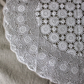 Vintage Crochet Lace Tablecloths