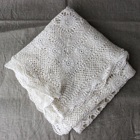 Vintage Crochet Lace Tablecloths