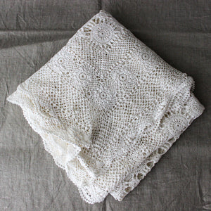 Vintage Crochet Lace Tablecloths