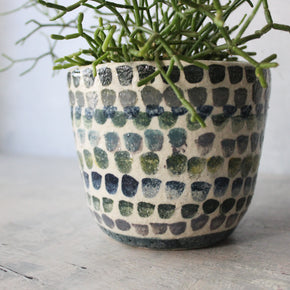 Large Ceramic Planters Dots