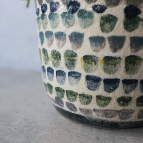 Large Ceramic Planters Dots