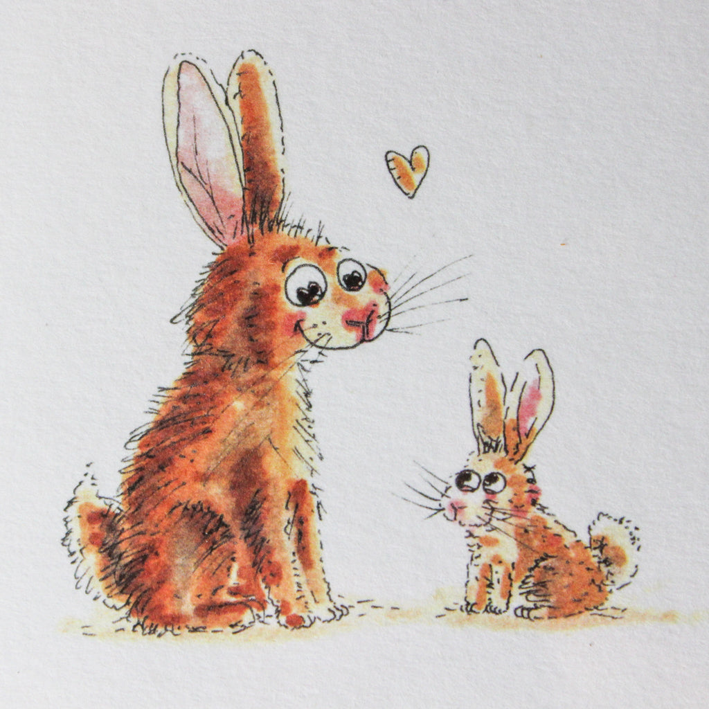 Well Drawn Bunny Mum Card