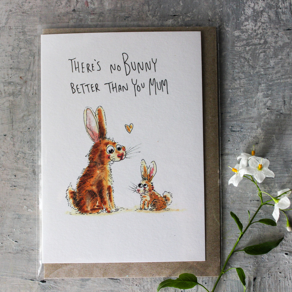 Well Drawn Bunny Mum Card