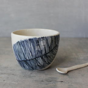 Indigo  Feather Cups