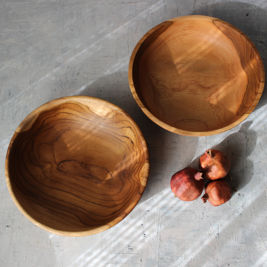 Large Teak Bowls
