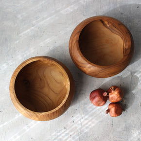 Large Teak Bowls