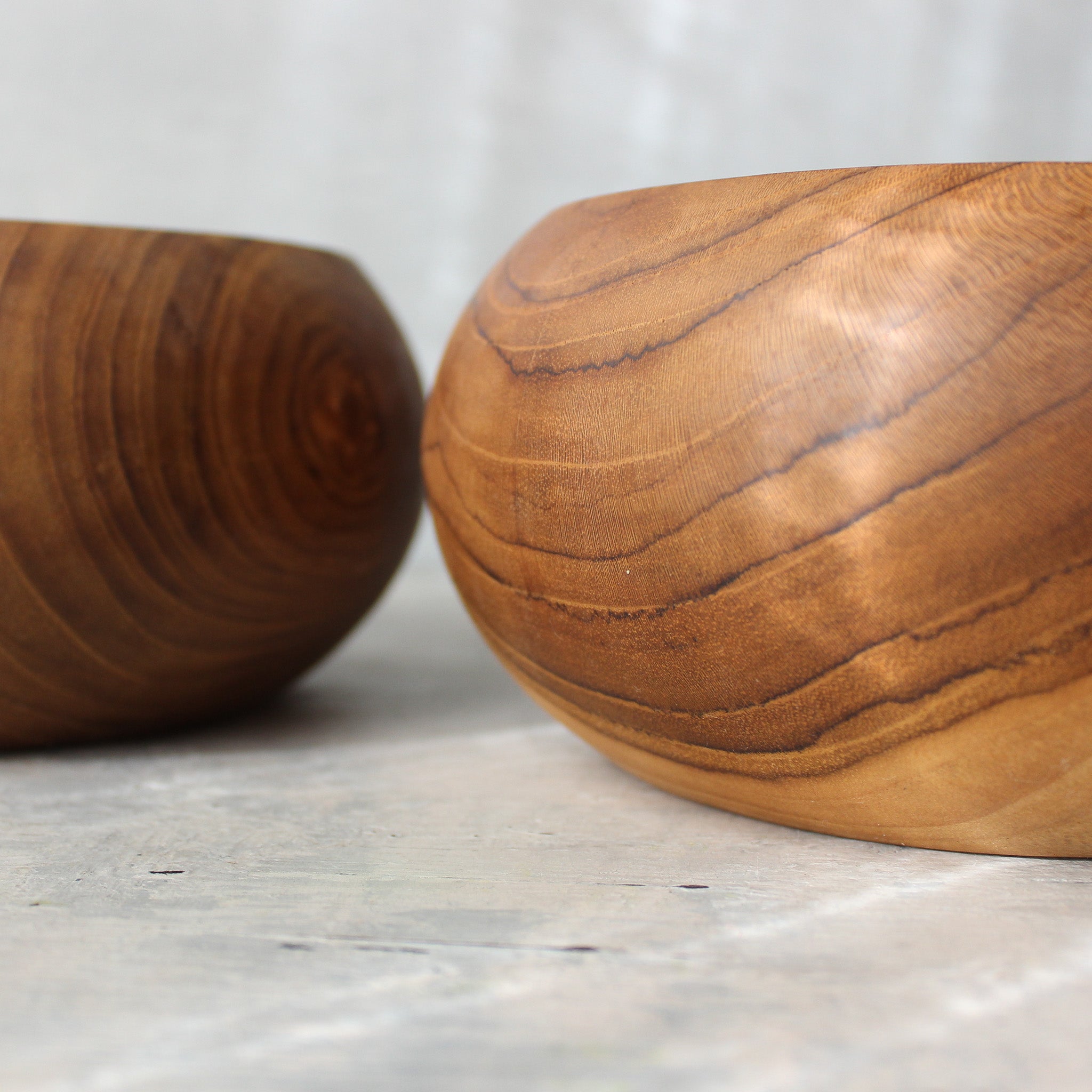 Large Teak Bowls