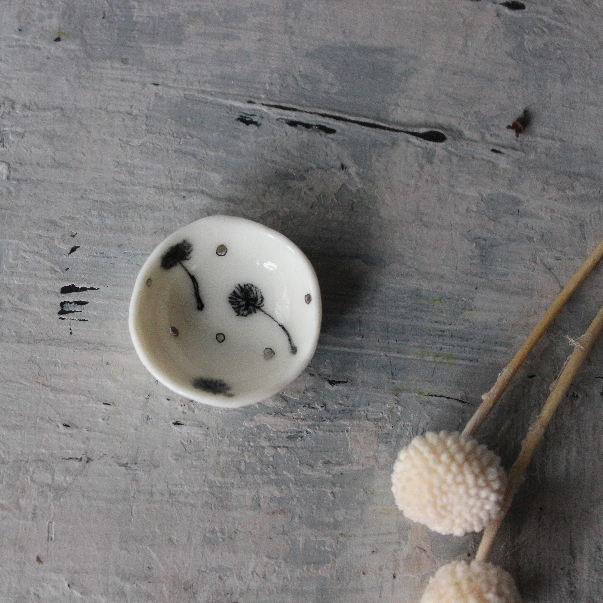 Tiny Dandelion Trinket Dishes