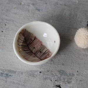 Tiny Feather Trinket Dishes
