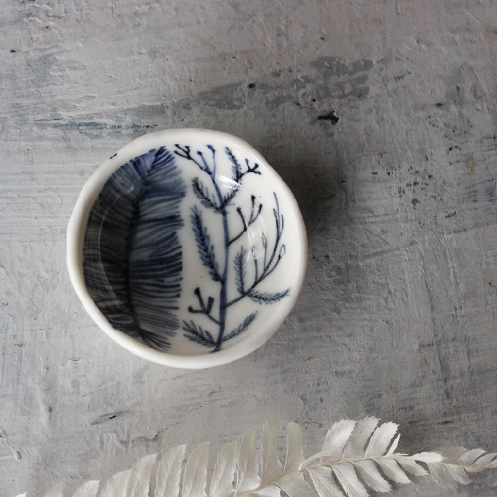 Tiny Feather Trinket Dishes