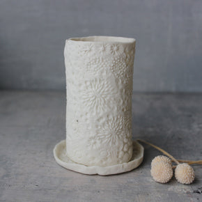 White Porcelain Candle Holders