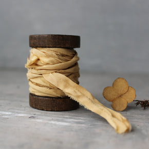 Botanical Dye Silk Ribbon Bobbins
