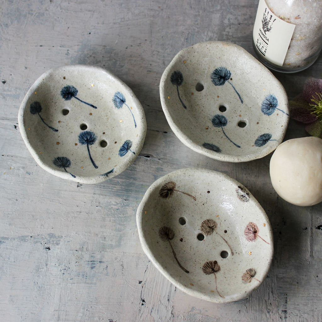 Ceramic Soap Dishes Dandelion