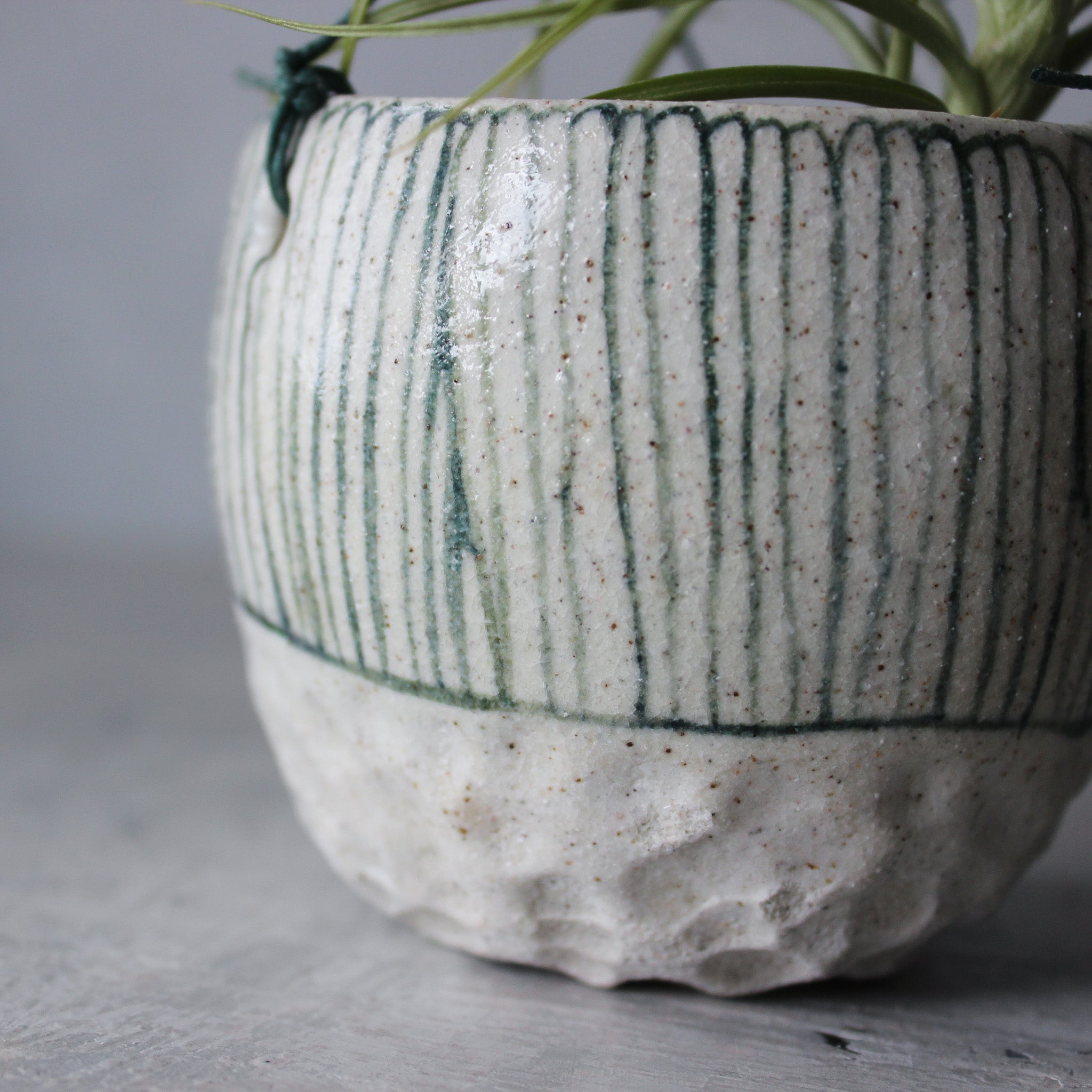 Hanging Ceramic Planters Blue Daisy