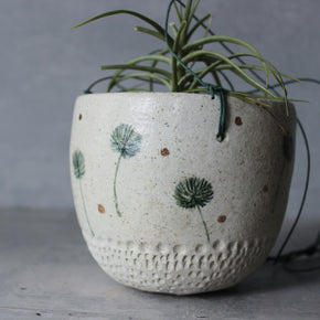 Hanging Ceramic Planters Dandelion