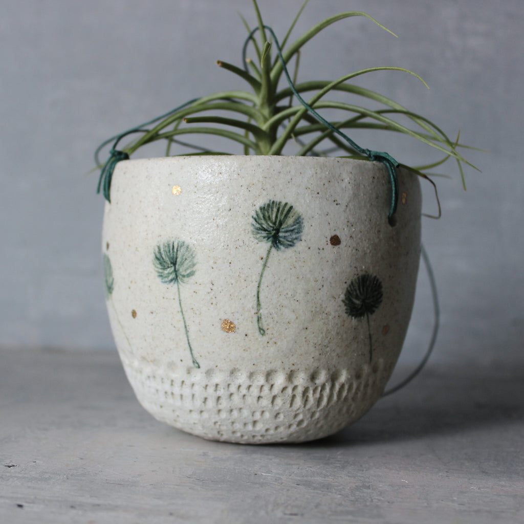Hanging Ceramic Planters Dandelion