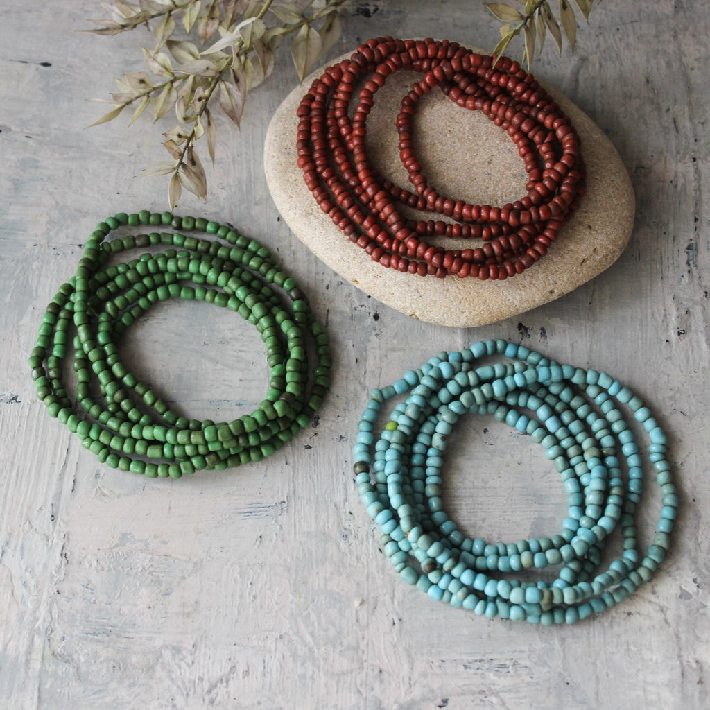 Glass Seed Bead Necklaces (4mm)