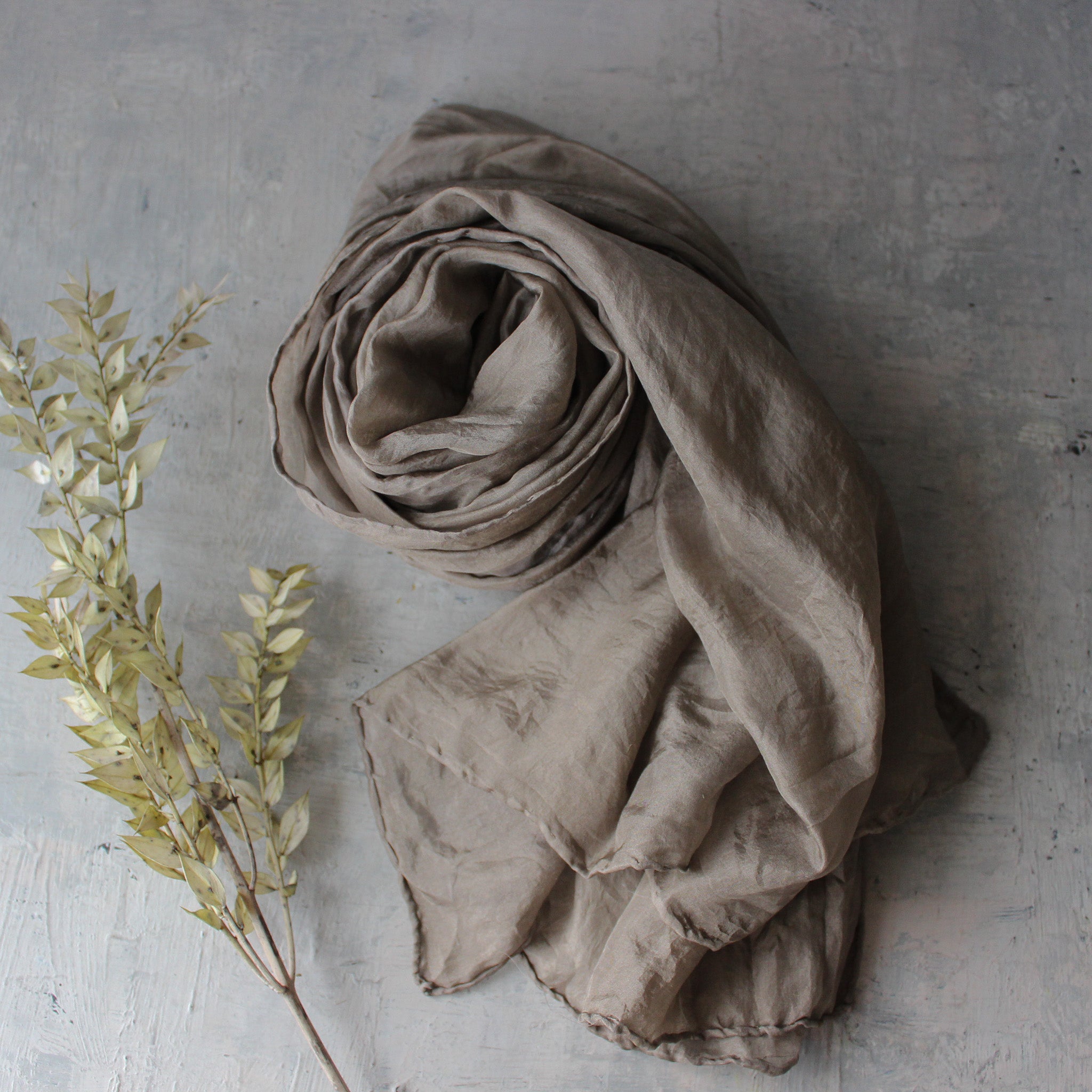 Botanical Dye Silk Scarves