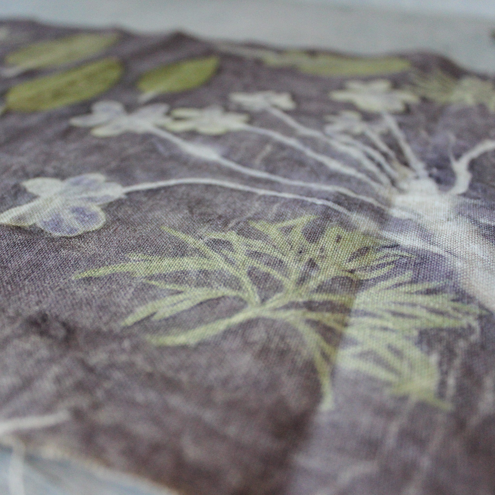 Botanical Eco Print Linen Panel Placemats