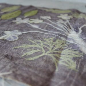 Botanical Eco Print Linen Panel Placemats