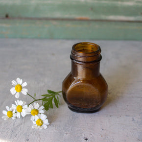 Vintage Amber Glass Bottles