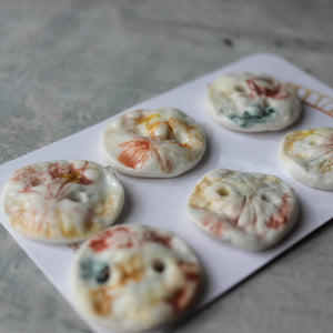Ceramic Buttons : Textured