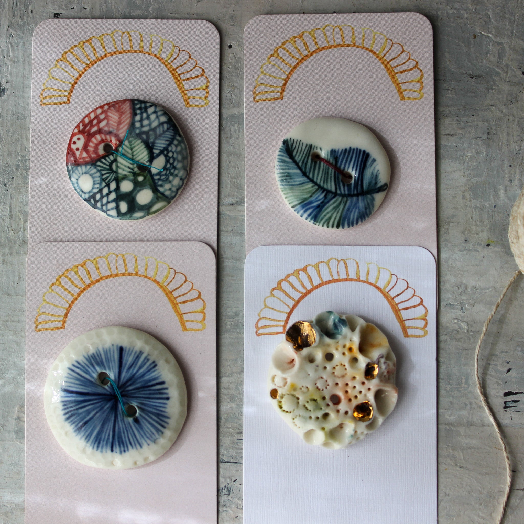 Ceramic Feature Buttons