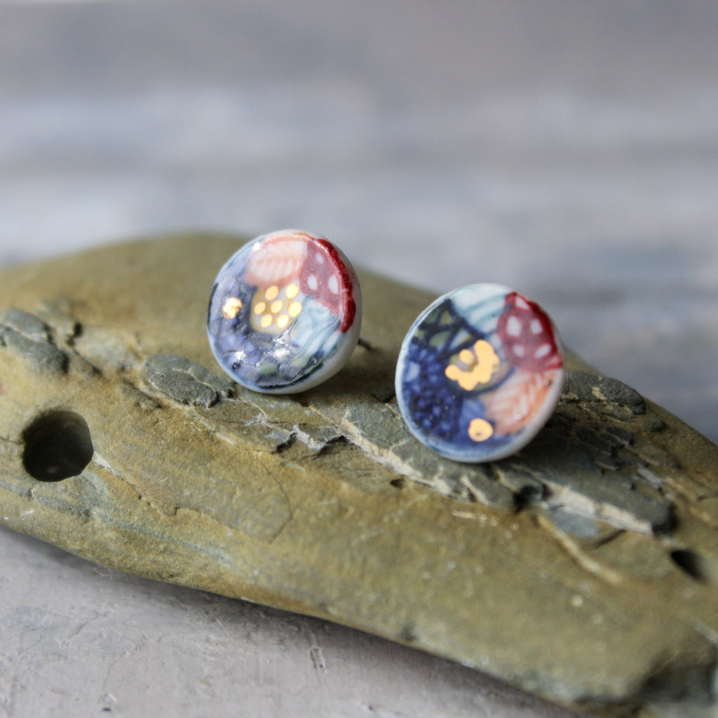 Porcelain Studs Painted Detail #2