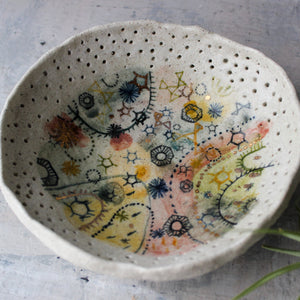Stars & Cells Ceramic Bowl