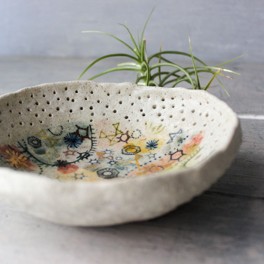 Stars & Cells Ceramic Bowl