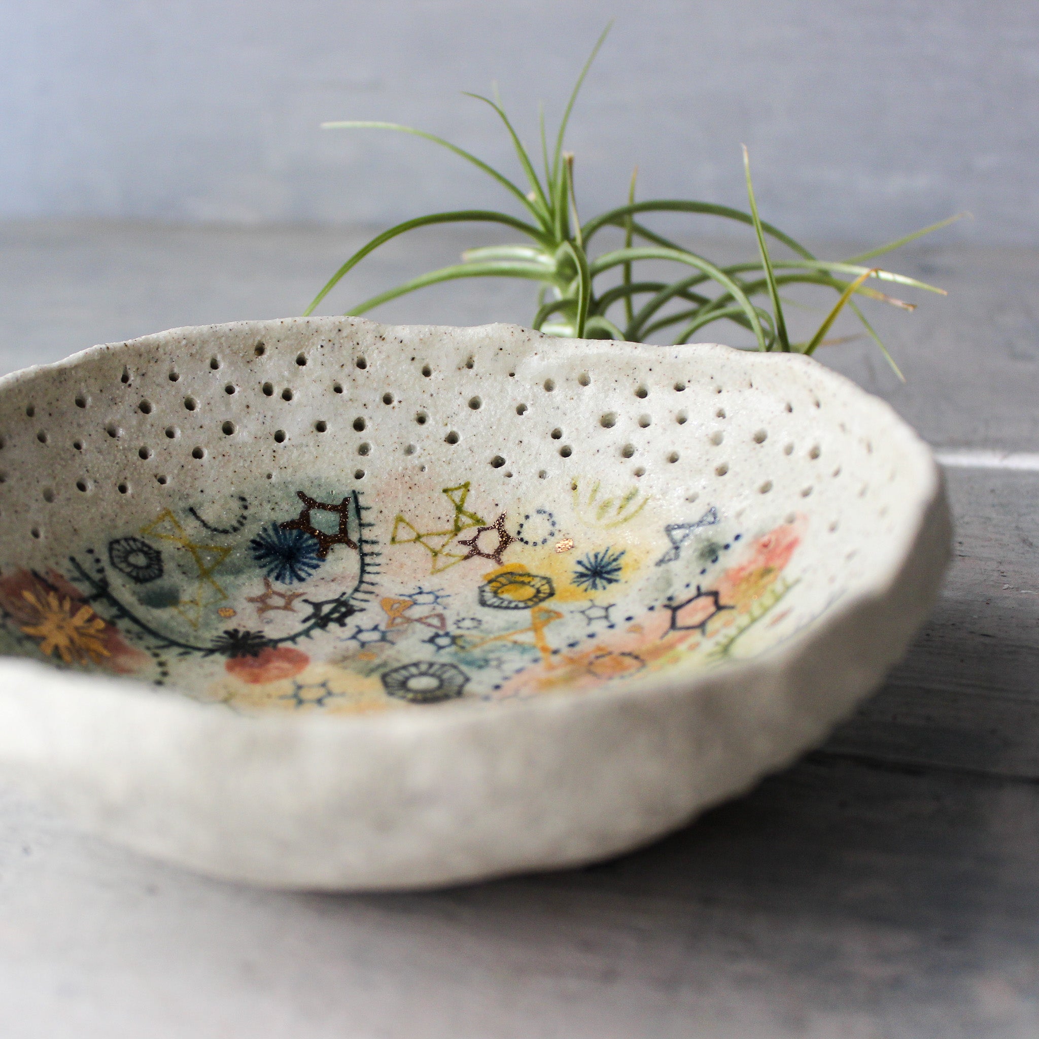 Stars & Cells Ceramic Bowl
