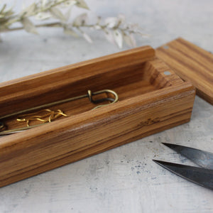 Flax & Twine Wooden Notions Box