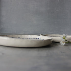 Ceramic Plates Painted Daisy