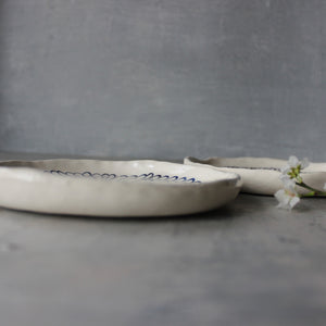 Ceramic Plates Painted Daisy