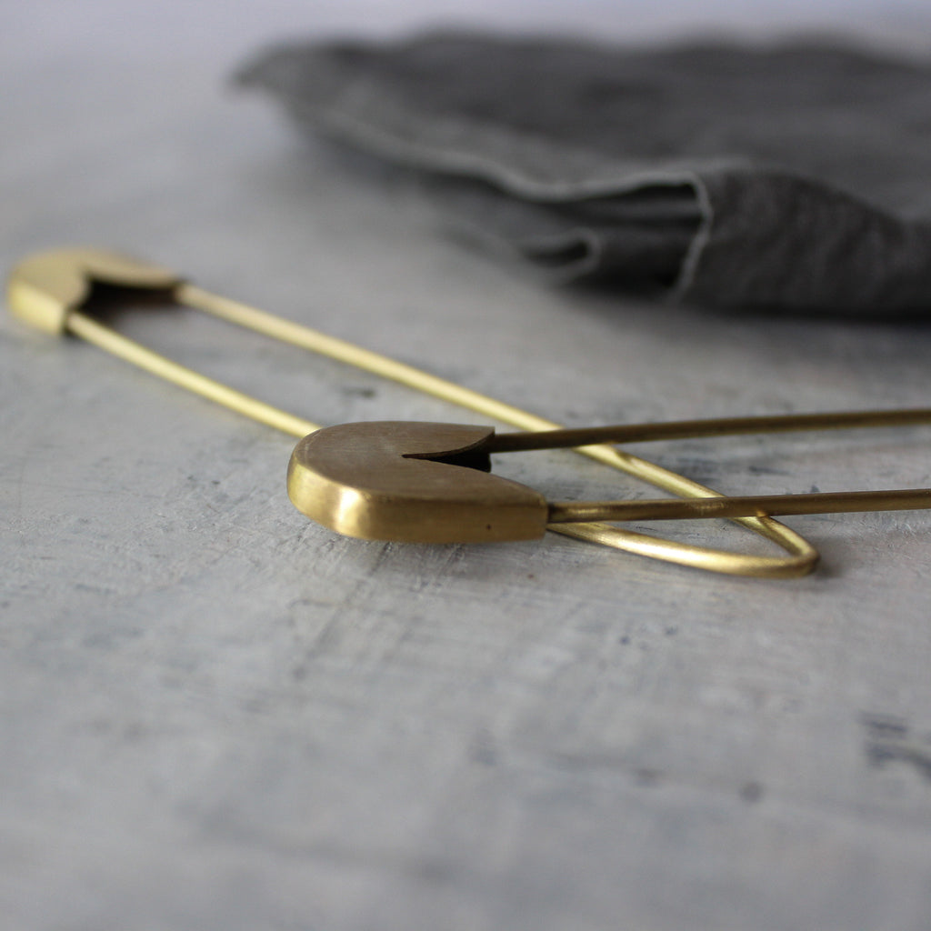 Large Brass Safety Pins