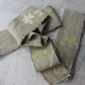 Eco-Print Calico Ribbon